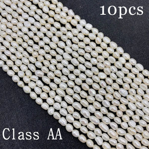 Irregular Shape AA Natural Freshwater Pearl Straight Hole Loose Pearl Beads