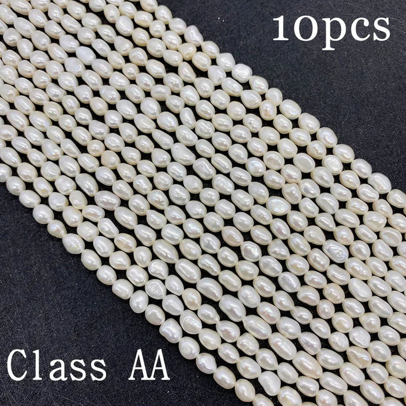 Irregular Shape AA Natural Freshwater Pearl Straight Hole Loose Pearl Beads