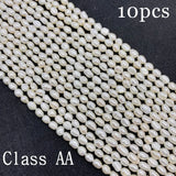 Irregular Shape AA Natural Freshwater Pearl Straight Hole Loose Pearl Beads