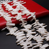 Irregular Shape Freshwater Pearl Beads Toothpick Shape Baroque Pearl