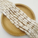Natural Freshwater Pearl Pipa Beads High Punch Loose Beads for DIY Jewelry