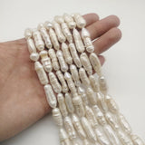 Natural Freshwater Pearl Pipa Beads High Punch Loose Beads for DIY Jewelry