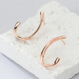 Sterling Silver Irregular Stud Earrings for Women