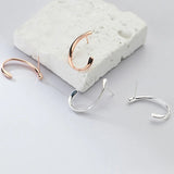 Sterling Silver Irregular Stud Earrings for Women