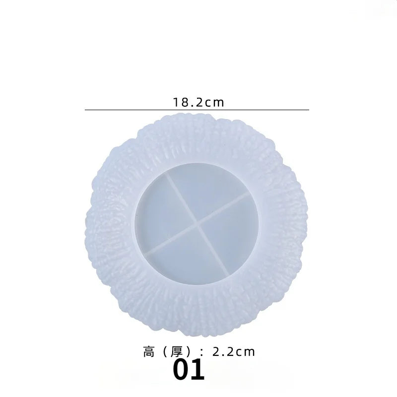 Irregular Shaped Tray Fruit Storage Tray Silicone Mold