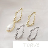 Irregular Water Drop Earrings with Hole DIY Material