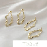 Irregular Water Drop Earrings with Hole DIY Material