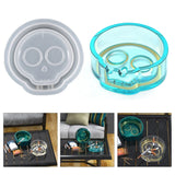 Skull Ashtray Box Silicone Mold for Epoxy Resin Casting DIY Craft