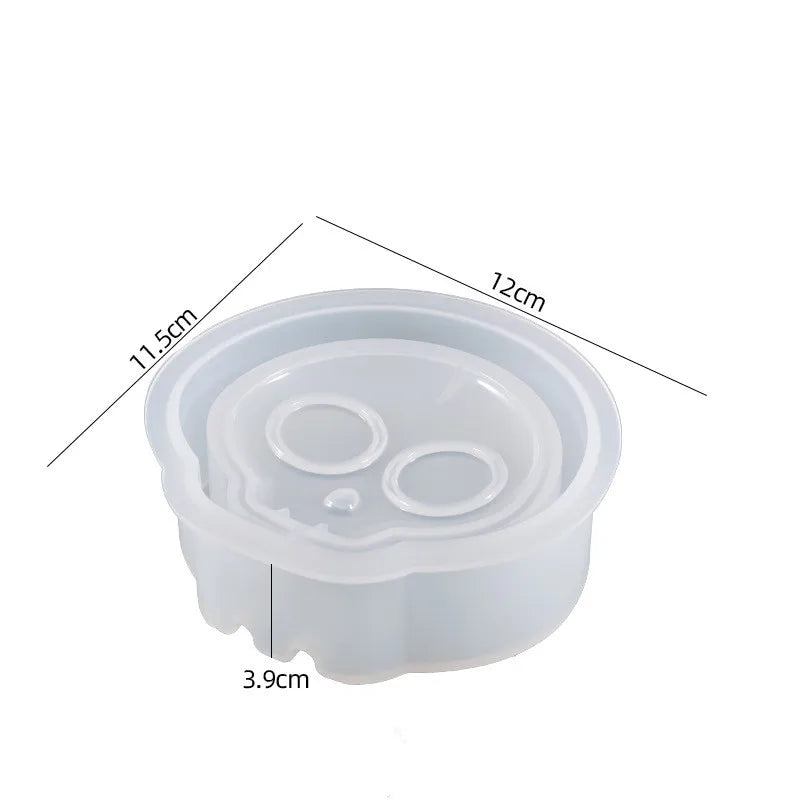 Irregular Skull Ashtray Silicone Mold for DIY Epoxy Resin