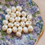 Irregular Peas Wrinkle Pearl Earrings DIY Accessories 10pcs