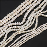 Round White Freshwater Pearl Beads, 8mm, DIY Jewelry Supplies