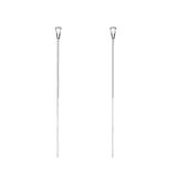 Sparkling Tassel Earrings for Women Long Silver Earrings 925