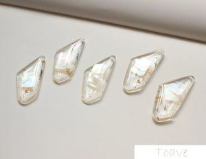 Special Shape Foil Shell Resin Ear Studs