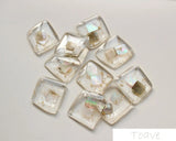 Special Shape Foil Shell Resin Ear Studs