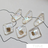 Special Shape Foil Shell Resin Ear Studs