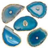 Irregular Stained Agate Slice Drawer Cabinet Pulls Knobs