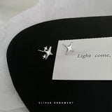 Irregular Star 925 Silver Sterling Earrings Star Stud Earrings For Women