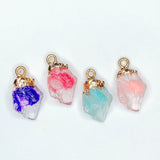 Stone Resin Metal Eardrop Pendant Charms DIY Jewelry