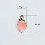 Stone Resin Metal Eardrop Pendant Charms DIY Jewelry