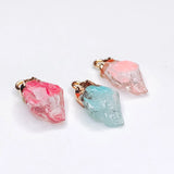 Stone Resin Metal Eardrop Pendant Charms DIY Jewelry