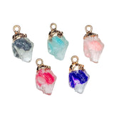 Stone Resin Metal Eardrop Pendant Charms DIY Jewelry