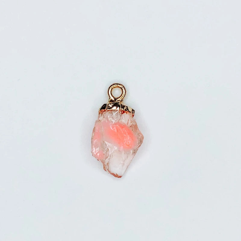 Stone Resin Metal Eardrop Pendant Charms DIY Jewelry