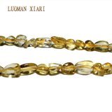 Natural Citrine Yellow Crystal Stone Beads 5-8mm 15''