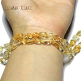 Natural Citrine Yellow Crystal Stone Beads 5-8mm 15''