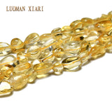 Natural Citrine Yellow Crystal Stone Beads 5-8mm 15''