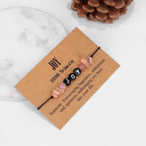 Irregular Sunstones Joy Bracelet with Card Yoga Meditation Crystal Bangle