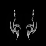 Irregular Thorns Hip Hop Flame Earrings for Women Stainless Steel Kpop Grunge