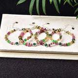 Irregular Tourmaline Woven Bracelet Natural Crystal Stone Healing