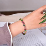 Irregular Tourmaline Woven Bracelet Natural Crystal Stone Healing