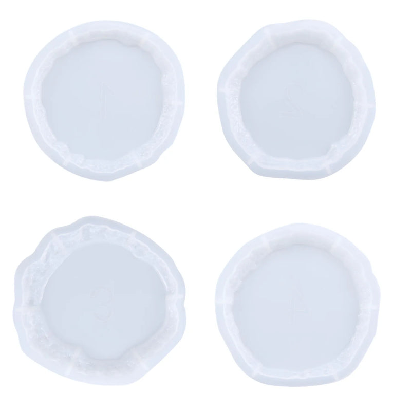 Irregular Tray Coaster Mirror Silicone Mold for DIY Crystal Epoxy Resin Mold