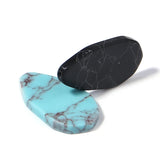 Irregular Turquoise Ring Face Pendant 13x24mm 10pcs/Lot Charms