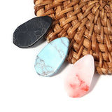 Irregular Turquoise Ring Face Pendant 13x24mm 10pcs/Lot Charms