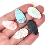 Irregular Turquoise Ring Face Pendant 13x24mm 10pcs/Lot Charms