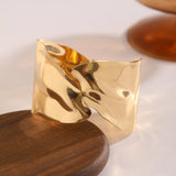 Wide Metal Open Cuff Bracelet for Women Charms Bangle Accessory