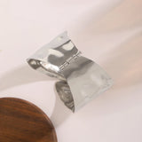 Wide Metal Open Cuff Bracelet for Women Charms Bangle Accessory