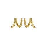 Zircon Snake Texture S925 Silver Studs Earrings Retro Piercing Cartilage Ear