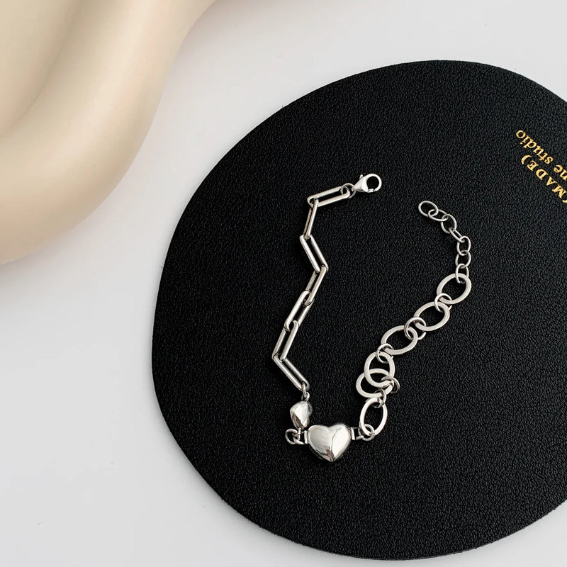 Vintage S925 Sterling Silver Bracelet with Ancient Fragrance for Women