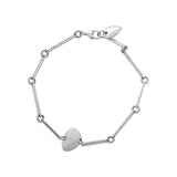 Irregular Disc S925 Sterling Silver Bracelet Female Temperament Wearing Joker