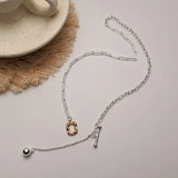 S925 Sterling Silver Heavy Industry OT Clavicle Chain