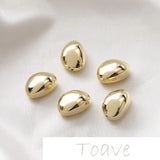 Semicircular Water Droplets Resin Earrings