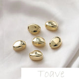 Semicircular Water Droplets Resin Earrings