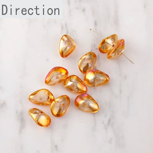 Irregular Shape Broken Crystal Beads DIY Earrings Bracelets Material