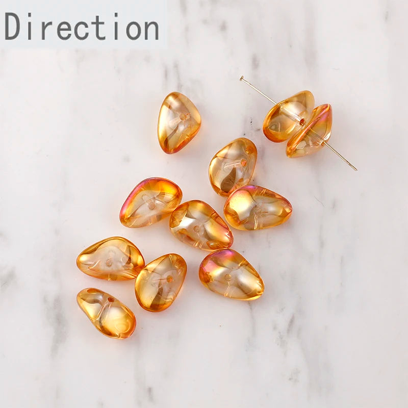 Irregular Shape Broken Crystal Beads DIY Earrings Bracelets Material