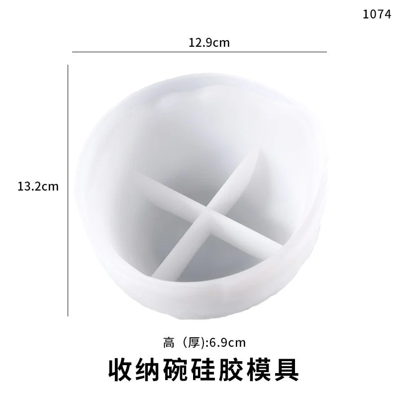 Silicone Mold Epoxy Resin Fruit Nut Tray Storage Bowl Handicraft Ornaments