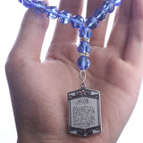 Islam Allah Quran Drive Safely Car Rear View Mirror Stainless Steel Car Pendant