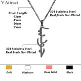Arabic Name Pendant Necklace Stainless Steel Bridesmaid Gift
